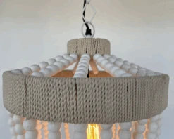 Very Large Farmhouse Beaded Chandelier Pendant Light -The Lamp Goods 10 2cbcd081 9d7d 4b52 944a 3d9a2da8d91c