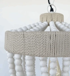 Very Large Farmhouse Beaded Chandelier Pendant Light -The Lamp Goods 12 9347a2ae cb47 4b49 9222 486c4499a7db