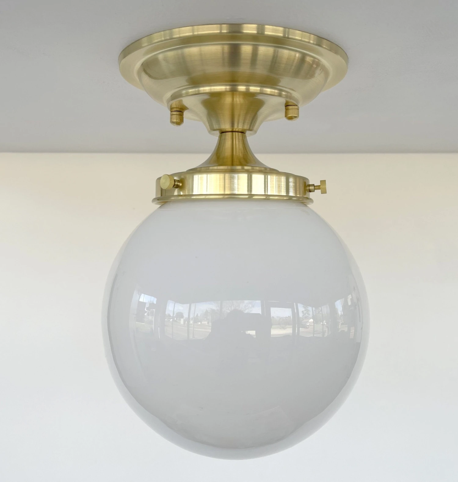BRASS Modern Ceiling Light Schoolhouse Flush Mount 5 BRASS Modern Ceiling Light Schoolhouse Flush Mount - Image 3