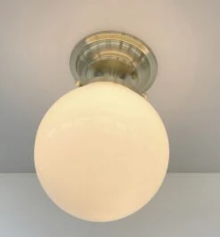 BRASS Modern Ceiling Light Schoolhouse Flush Mount 11 BRASS Modern Ceiling Light Schoolhouse Flush Mount -The Lamp Goods 67c1cec209254f9e443a67d5