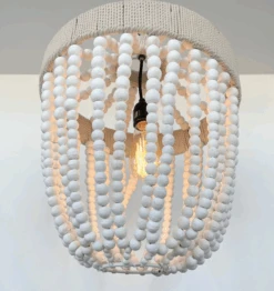 Very Large Farmhouse Beaded Chandelier Pendant Light -The Lamp Goods 7 9f3b69de 7c5f 4f98 9314 30748143a221