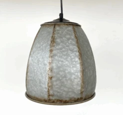 Rustic Octagon Galvanized Dome Industrial Pendant Light Fixture -The Lamp Goods 9