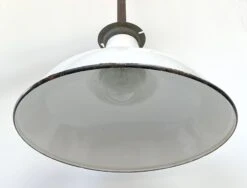 Large ORIGINAL FARM BARN White Enamel Pendant Light -The Lamp Goods AuthenticEnamelFarmhousePendantLight 5