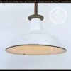 Large ORIGINAL FARM BARN White Enamel Pendant Light -The Lamp Goods AuthenticEnamelFarmhousePendantLightlargeBarn