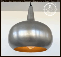 Modern Polished Steel Pendant Chandelier Light