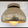 MODERN BRASS Ceiling Light Or Wall Sconce Lighting Fixture -The Lamp Goods BrassAgedGoldFlushMountCeilingLightorWallSconcefixture