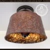 Copper Bronze Embossed Drum Ceiling Light -The Lamp Goods BronzeCopperOrnateCeilingLightfixture
