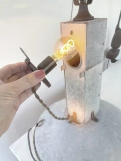 Original Antique Chicken Feeder Tall Farm Table Lamp 12 Original Antique Chicken Feeder Tall Farm Table Lamp -The Lamp Goods CHICKENfeederTableLamp 13