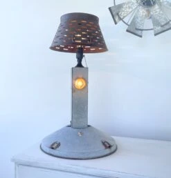 Original Antique Chicken Feeder Tall Farm Table Lamp 17 Original Antique Chicken Feeder Tall Farm Table Lamp -The Lamp Goods CHICKENfeederTableLamp 2