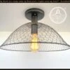 CHICKEN WIRE Farmhouse Ceiling Light 2 CHICKEN WIRE Farmhouse Ceiling Light -The Lamp Goods ChickenWireDomeCeilingLightFixtureFarmhousecottage c680a7af 2532 4540 a762 ff9d6ed84096