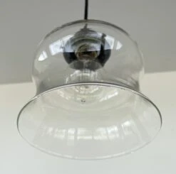 BELL Clear Glass Pendant Light -The Lamp Goods ClearLargeBellPendantLight 3