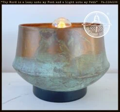Modern Handcrafted Copper Table Lamp