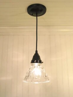Antique Diamond Pendant Light -The Lamp Goods DiamondConeAntiquePendantLight 1