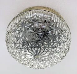 MID-CENTURY 1960's DIAMOND Ceiling Light -The Lamp Goods DiamondRegencyMidCenturyClearDomeceilinglight 4 99086afa f0fc 4fa9 88cc dae6893ce531