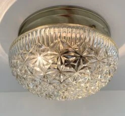 MID-CENTURY 1960's DIAMOND Ceiling Light -The Lamp Goods DiamondRegencyMidCenturyClearDomeceilinglight 8 b53f7bcd b819 430b 89fa fa96063eed31