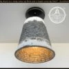 Distressed Large Corrugated Galvanized Barn Ceiling Light 2 Distressed Large Corrugated Galvanized Barn Ceiling Light -The Lamp Goods DistressedLargeFarmhouseCorrugatedCeilingLightflushmount