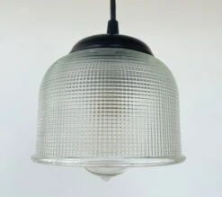 Factory Holophane Vintage Shade -The Lamp Goods FactoryHolophaneDomeDrumGlassPendantLightGrid 3