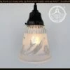 Vintage 1960's Frost & Clear PENDANT Light
