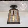 Galvanized Open Weave Basket Ceiling Light -The Lamp Goods GalvanizedopenBasketceilinglightfarmhousecountryrusticlightingfixturefarmhousekithen