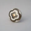 Grey + Gold Clover Knob(Grey Gold Clover Knob) 1 Grey + Gold Clover Knob(Grey Gold Clover Knob) -The Lamp Goods Grey Gold Clover Knob 1