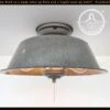 Antique FARMHOUSE GRANITEWARE Pan Ceiling Light -The Lamp Goods Greygranitewareantiquepanceilinglightfixturefarmhouse
