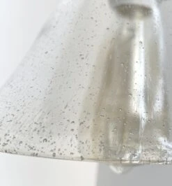 HEAVY SEEDED Antique Glass 1960's Shade Wall SCONCE -The Lamp Goods HEAVYSEEDEDVintageShadeWallSconce 5