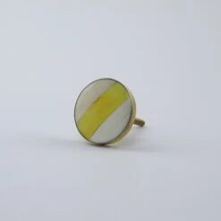 Sand Dunes Yellow Stripe Knob(Sand Dunes Yellow Stripe Knob) -The Lamp Goods IMG 0620