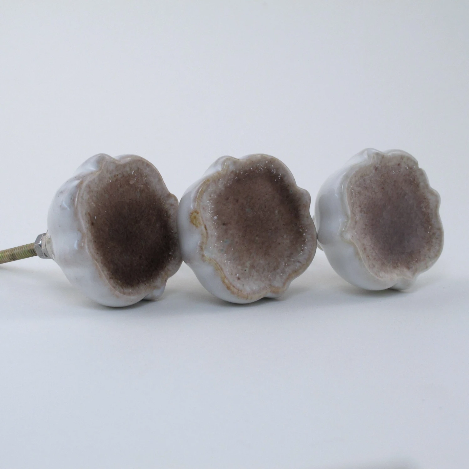 Sea Glass Cushion Knob - Amethyst(Amethyst Sea Glass Cushion Cabinet Knobs And Pulls) 4 Sea Glass Cushion Knob - Amethyst(Amethyst Sea Glass Cushion Cabinet Knobs And Pulls) - Image 2