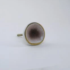 Sea Glass Knob - Amethyst(Amethyst Sea Glass Knob)