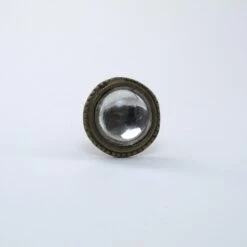 Petite Metal Mirror Knob(Petite Gold Glass Mirror Knob) -The Lamp Goods IMG 0730