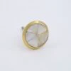 Simple Gold Faceted Mother Of Pearl Knob(Faceted Simple Mother Of Pearl Knob) -The Lamp Goods IMG 0752