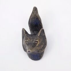Bronze Fox Knob With Tail(Bronze Fox Knob With Tail)