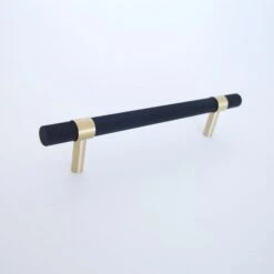 Knurled T-Bar Brass + Matte Black Handles(Knurled T Bar Brass Matte Black Handles) 13 Knurled T-Bar Brass + Matte Black Handles(Knurled T Bar Brass Matte Black Handles) -The Lamp Goods IMG 1279