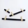 Knurled T-Bar Brass + Matte Black Handles(Knurled T Bar Brass Matte Black Handles) 1 Knurled T-Bar Brass + Matte Black Handles(Knurled T Bar Brass Matte Black Handles) -The Lamp Goods IMG 1281