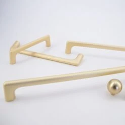 Simple Matte Gold Cabinet Pulls(Mod Brass T Bar Knob)