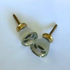 Beach Glass - Clear(Beach Glass Clear Cabinet Knobs And Pulls) -The Lamp Goods IMG 5829