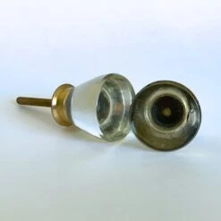 Beach Glass - Clear(Beach Glass Clear Cabinet Knobs And Pulls) -The Lamp Goods IMG 5830