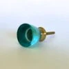 Beach Glass Knob -Turquoise(Beach Glass Turquoise Gold Cabinet Knobs And Pulls)