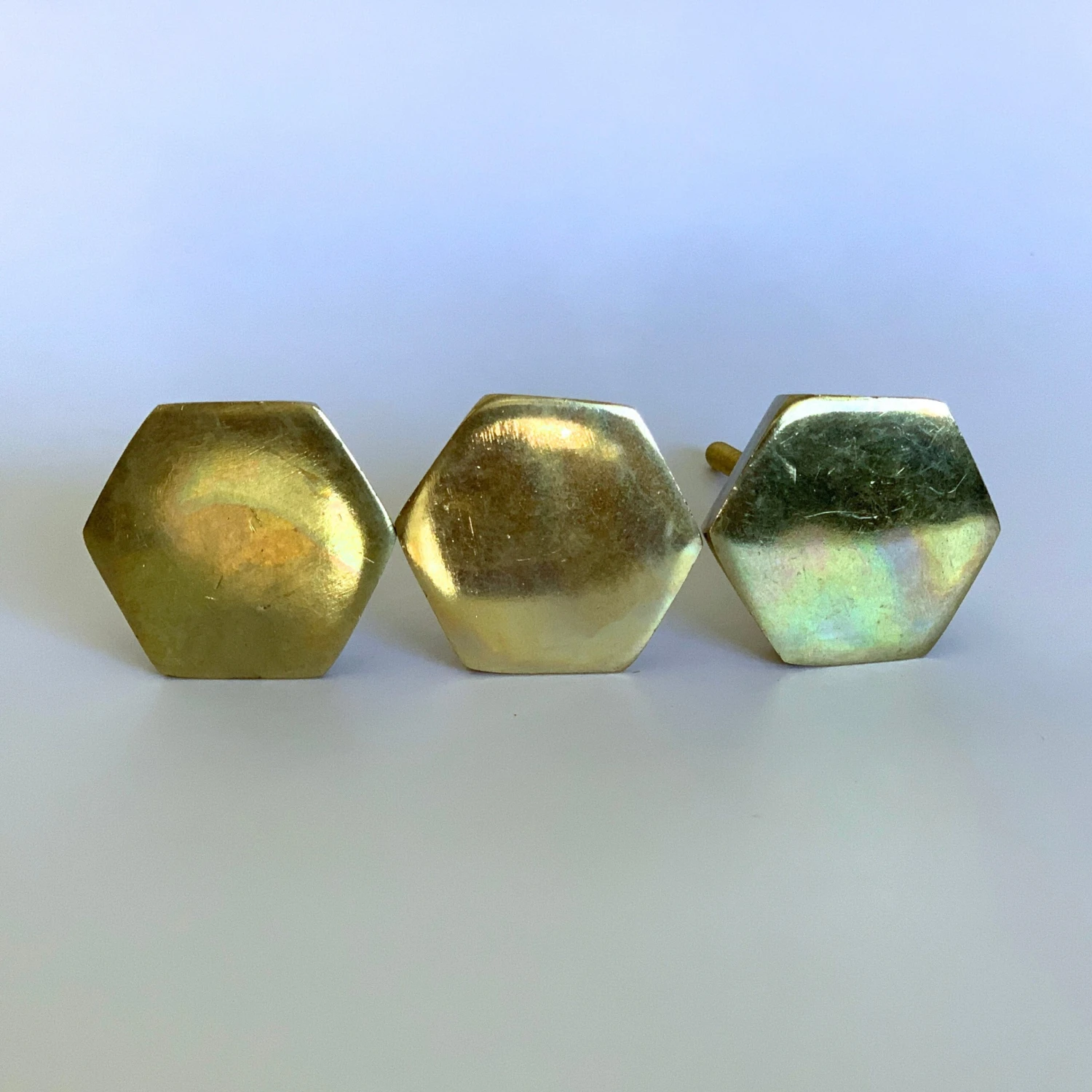 Gold Hex Knob - Shiny(Gold Hexagon Knob) 7 Gold Hex Knob - Shiny(Gold Hexagon Knob) - Image 5