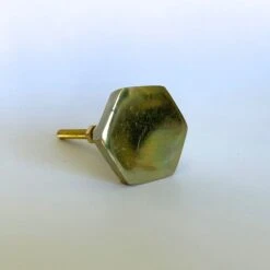 Gold Hex Knob - Shiny(Gold Hexagon Knob)