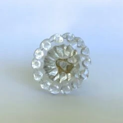 Glass Moon Drop Knob Clear(Clear Glass Moon Drop Knob) -The Lamp Goods IMG 5899