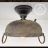 Iron Rustic Industrial Ceiling Light Fixture -The Lamp Goods IronCeilingLightRusticIndustrialflush