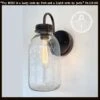 Vintage KERR Mason Jar Wall SCONCE Lighting Fixture -The Lamp Goods KerrVintageHalfGallonMasonJarWallSconceIndustriallightfixtureantique