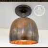 DOME BURNISHED COPPER Ceiling Light Rustic Farmhouse -The Lamp Goods LOGOBackground 2000x1860px 8