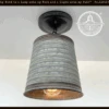 Corrugated Barn Metal Galvanized Rustic Pendant Light