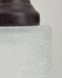 Modern Farmhouse Linen & Clear Glass Wall Sconce Lighting -The Lamp Goods Linen ClearModernWallSconce 7