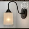 Modern Farmhouse Linen & Clear Glass Wall Sconce Lighting 2 Modern Farmhouse Linen & Clear Glass Wall Sconce Lighting -The Lamp Goods Linen ClearModernWallSconce Lightingtlg