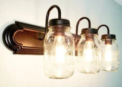 Mason Jar Bathroom Vanity Light -The Lamp Goods M Mason Jar Vanity Bar Trio New Quart Lighting Fixture by Lamp Goods Farmhouse Rustic Light Ball Wall Sconce Barn 6 7a57b2e1 c3e7 4c56 b279 ca0575be6282