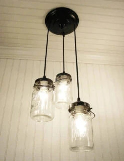 Mason Jar Chandelier Pendant Light Trio -The Lamp Goods Mason Jar Chandelier Lighting 2 26543.1424806933.1280.1280