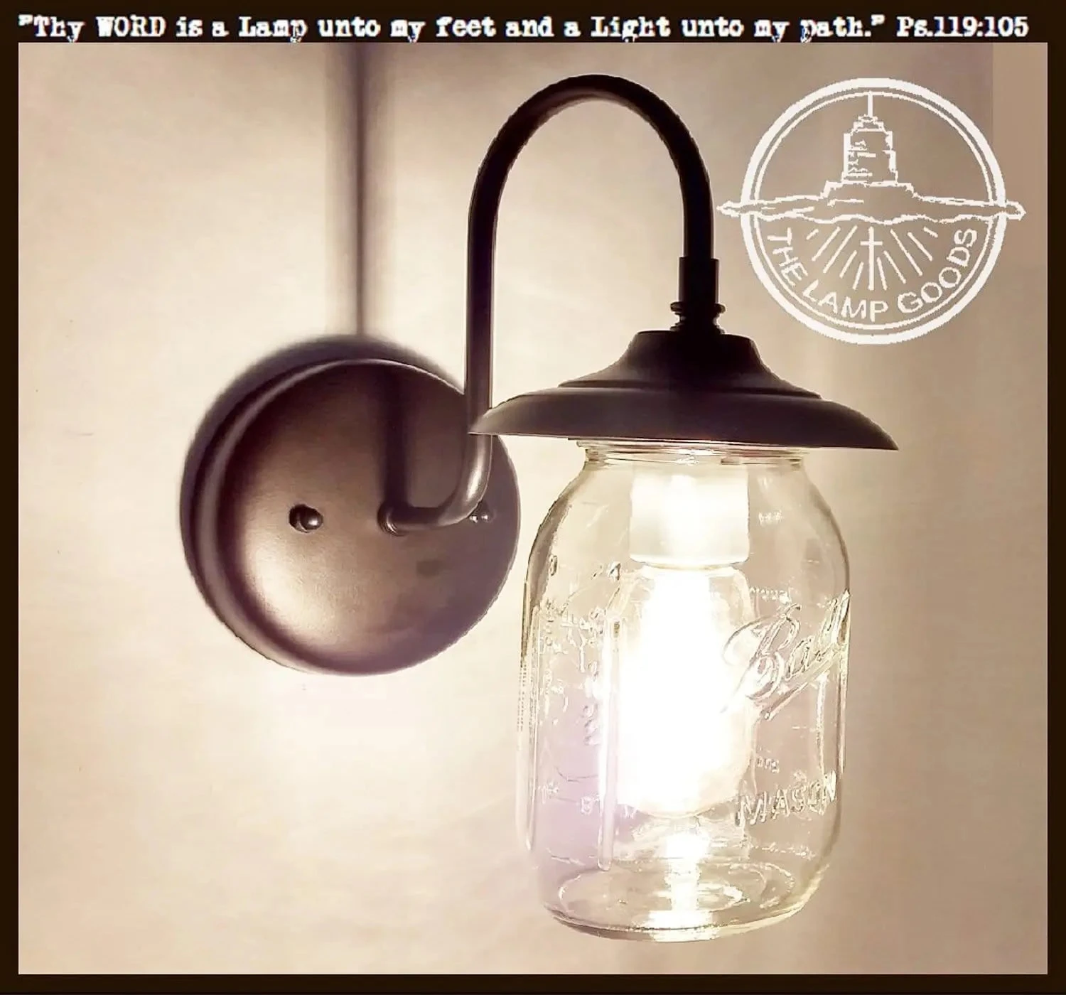 Mason Jar Outdoor Exterior Porch Wall SCONCE Light